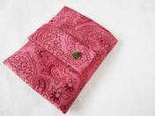pink and berry trifold wallet